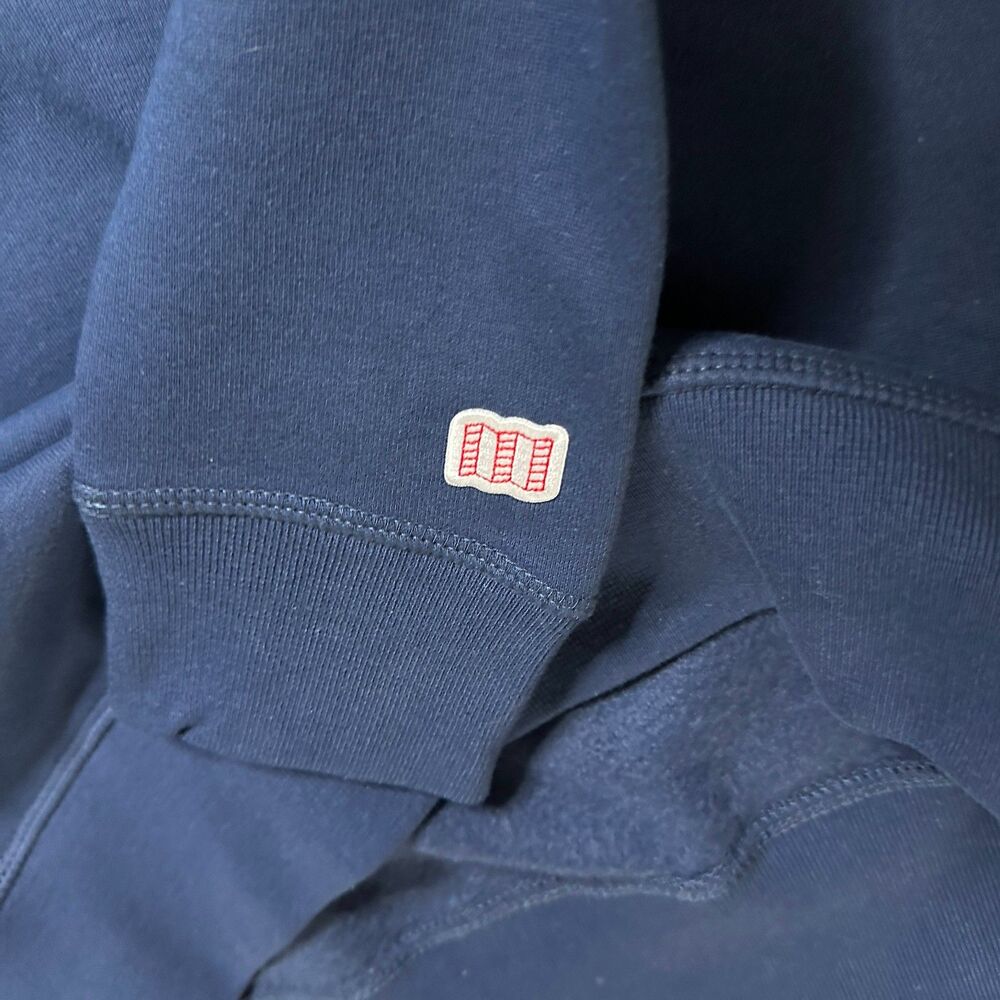 Topo Designs Organic Cotton Crewneck Sweatshirt in Navy Blue Uni Sz XS-S NEW - Picture 4 of 6